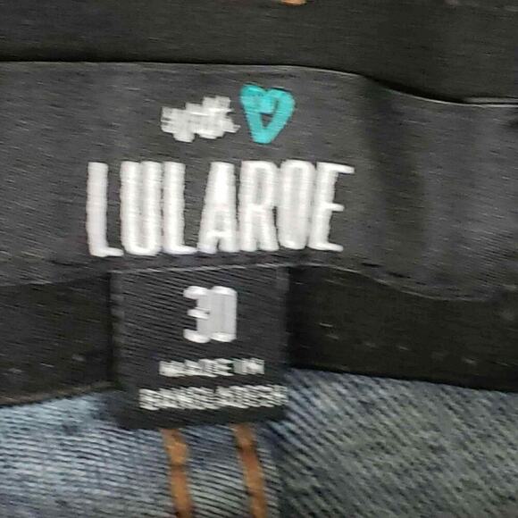 Lularoe Jeans Skinny Womens Size 30 Blue High Rise Stretch Denim 5-Pocket - Picture 6 of 8